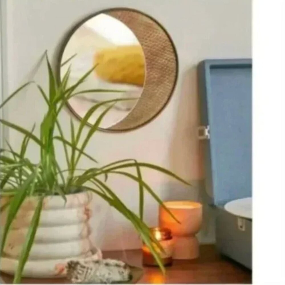 ⭐️ 🌻 Luna Boho Hipster Moon Star Crescent Peasant Hippie Art Hang Wall Mirror